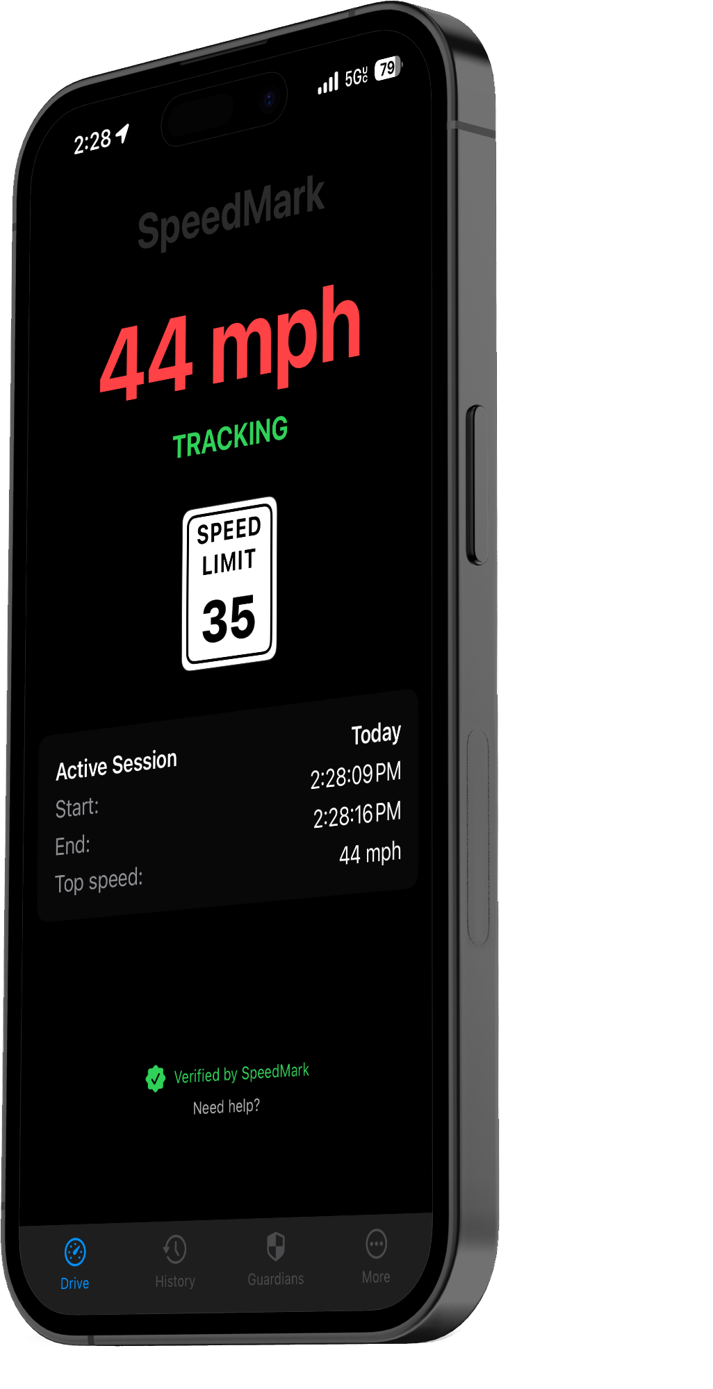 Real-time speed limit alert